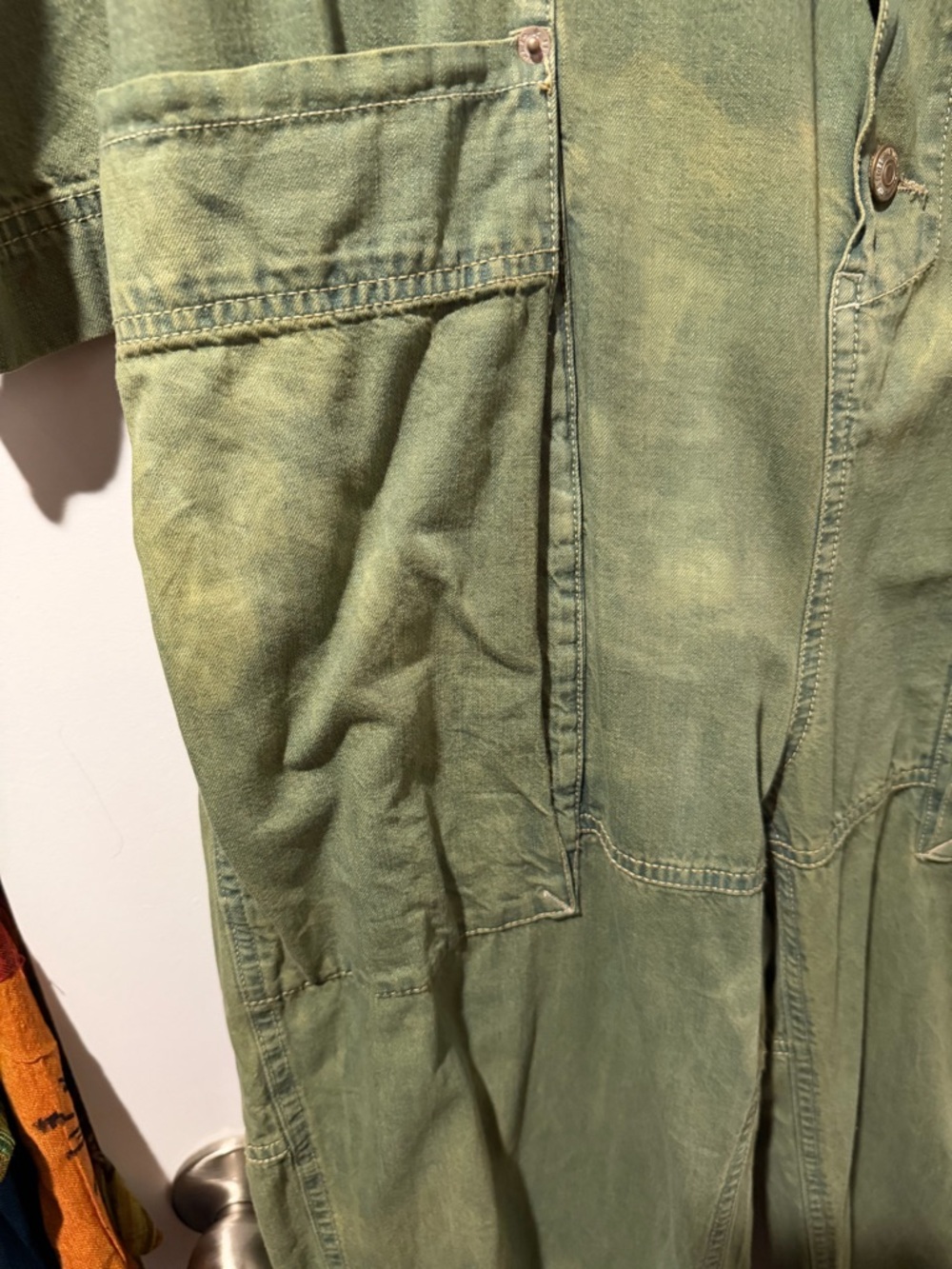 We The Free EverGreen Margarita Jumpsuit Size XS 🔥 look at the acid wash color - Picture 4 of 8